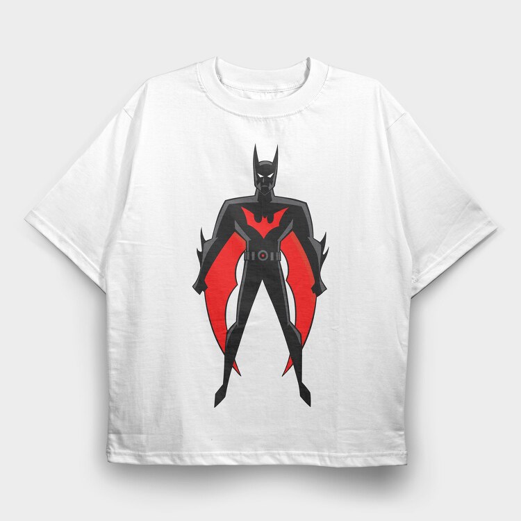 Cartoon Retro Batman 2, Tricou Oversize Barbati (Unisex)