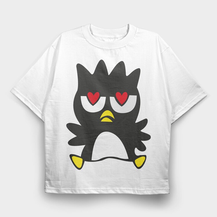Cartoon Retro Badtz Maru 5, Tricou Oversize Barbati (Unisex)