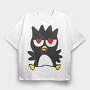 Cartoon Retro Badtz Maru 5, Tricou Oversize Barbati (Unisex)