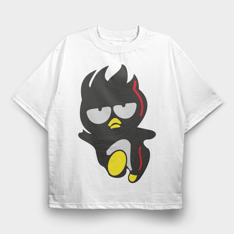 Cartoon Retro Badtz Maru 4, Tricou Oversize Barbati (Unisex)