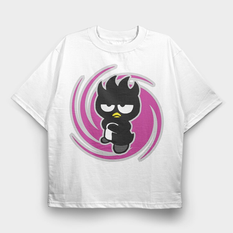 Cartoon Retro Badtz Maru 3, Tricou Oversize Barbati (Unisex)