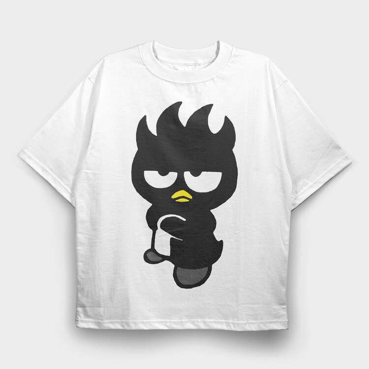Cartoon Retro Badtz Maru 2, Tricou Oversize Barbati (Unisex)