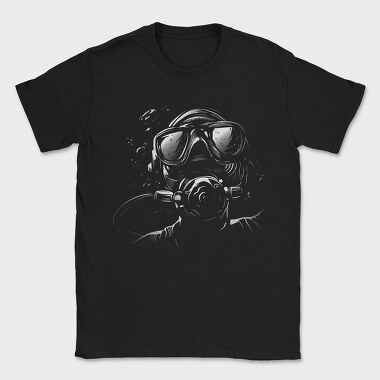 Realistic Diver Monochrome, Tricou Barbati (Unisex)