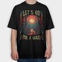 Dark Forest Horror Woods, Tricou Oversize Barbati (Unisex)