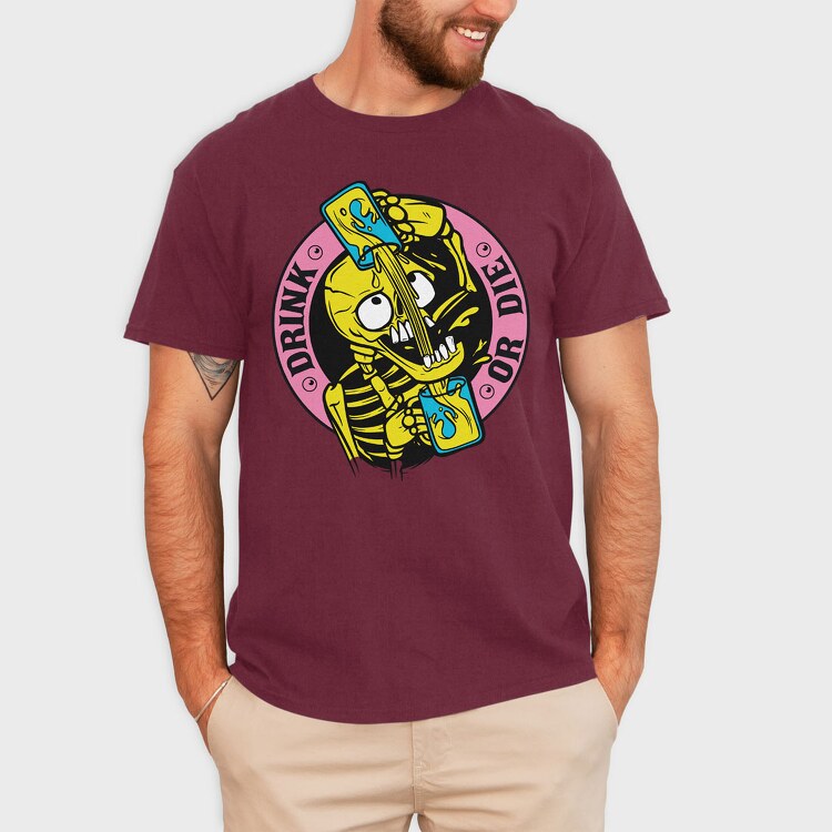 Drink or Die, Tricou Barbati (Unisex)