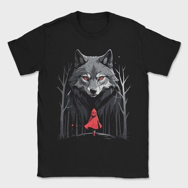 Red Riding Hood Walking Towards Wolf, Tricou Barbati (Unisex)