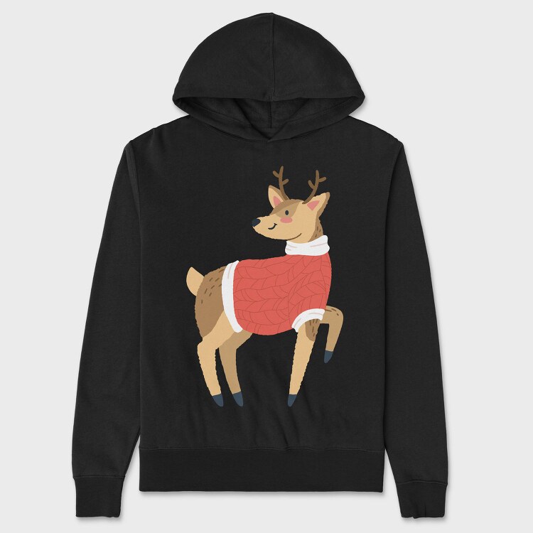 Reindeer Sweater, Hanorac Oversize Barbati (Unisex)