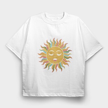 Resting Witchy Face Sun, Tricou Oversize Barbati (Unisex)