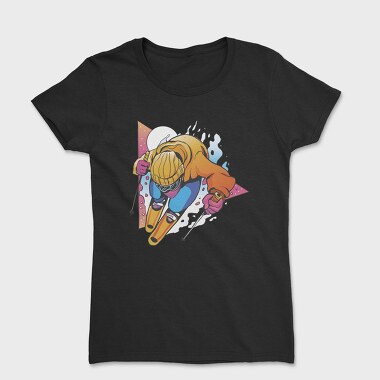 Retro Ski Triangle, Tricou Femei