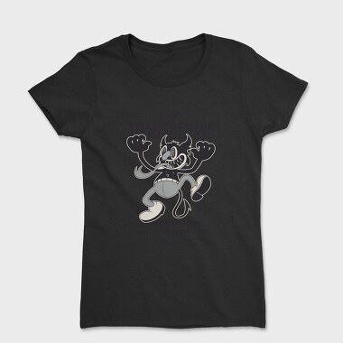 Retro Devil Halloween Cartoon, Tricou Femei