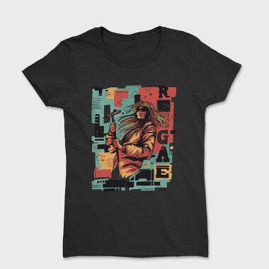 Reggae Musician Abstract Music, Tricou Femei