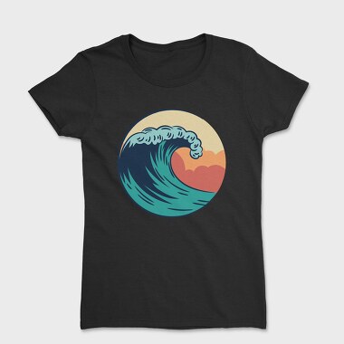 Retro Wave Art Vintage Wave, Tricou Femei