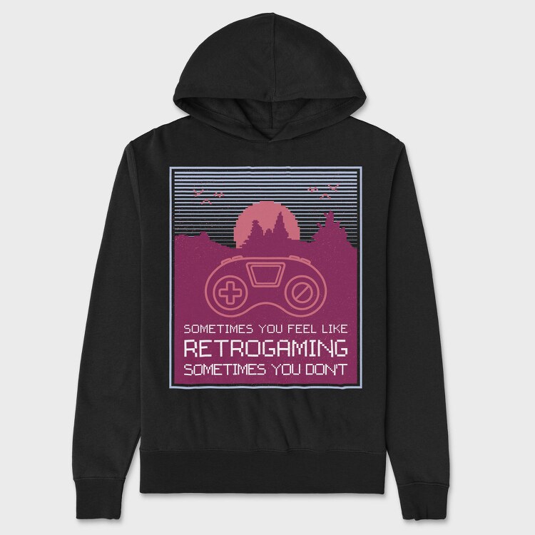 Retrogaming, Hanorac Oversize Barbati (Unisex)
