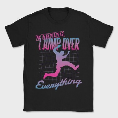 Retrowave Parkour Jump, Tricou Barbati (Unisex)