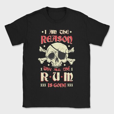 Rum Pirate, Tricou Barbati (Unisex)