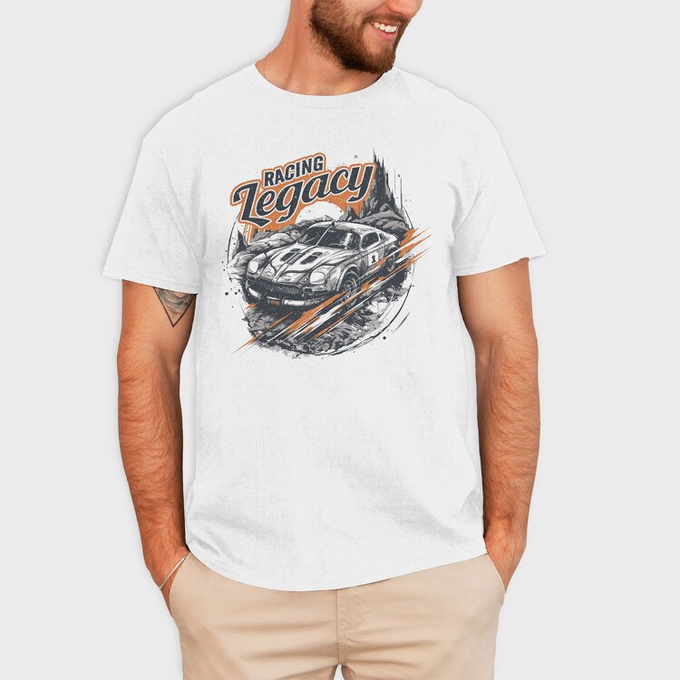 Racing Legacy Retro Car, Tricou Barbati (Unisex)