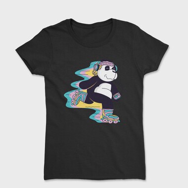 Roller Skating Panda, Tricou Femei