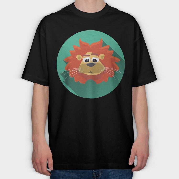 Roaring Lion Mane, Tricou Oversize Barbati (Unisex)