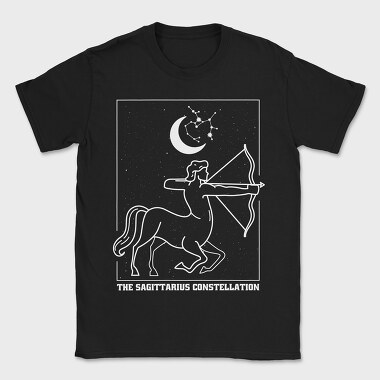 Sagittarius Zodiac Constellation, Tricou Barbati (Unisex)