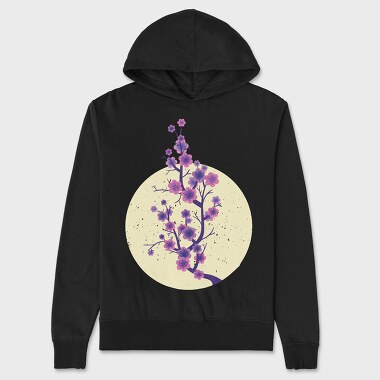 Sakura Cherry Blossom 001, Hanorac Oversize Barbati (Unisex)