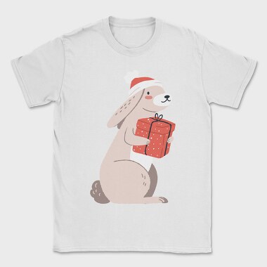 Santa Bunny Gift, Tricou Barbati (Unisex)