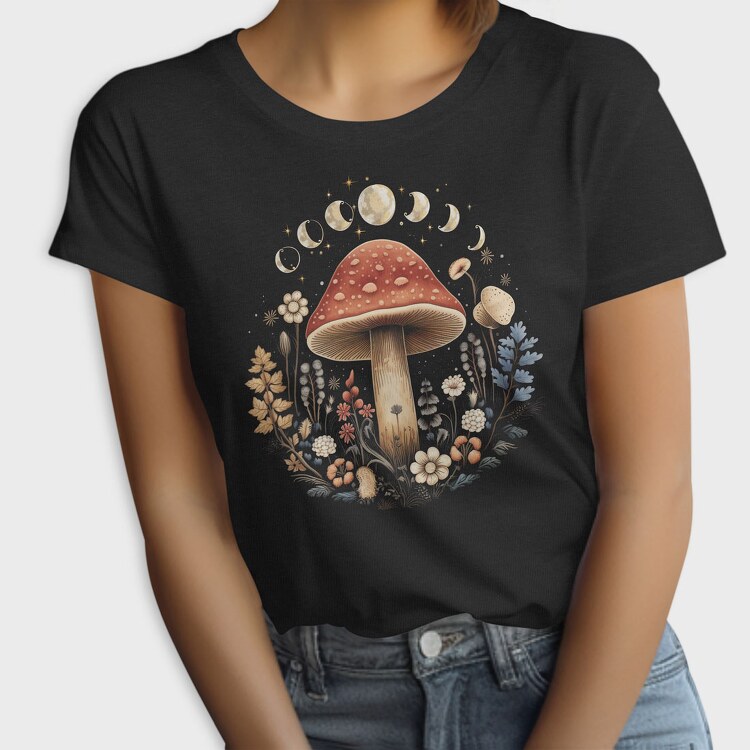 Mushroom Moon Flowers, Tricou Femei
