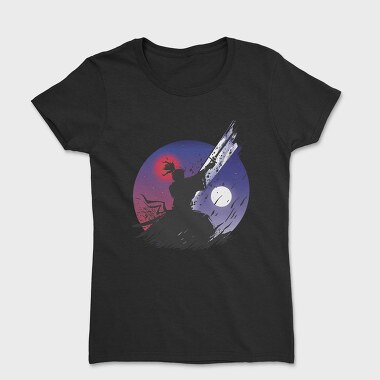 Samurai Warrior Under Moon Cut, Tricou Femei