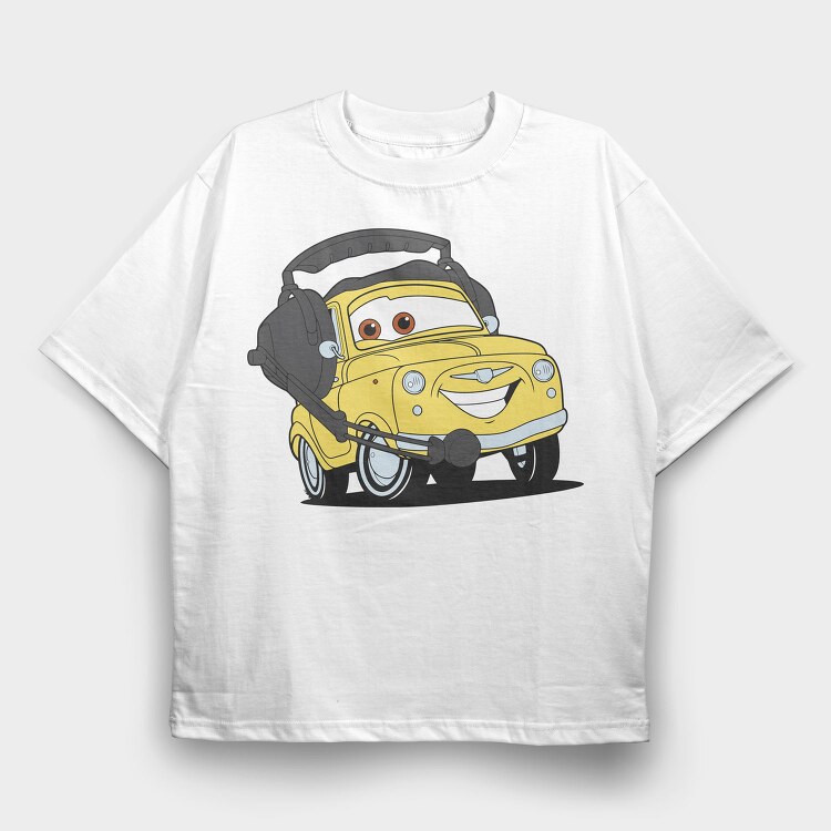 Cars 2, Tricou Oversize Barbati (Unisex)