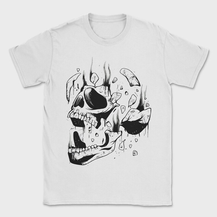 Desintegrating Skull, Tricou Barbati (Unisex)