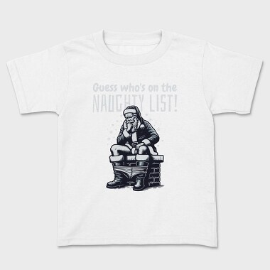 Santa Naughty List, Tricou Copii