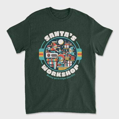 Santa S Workshop, Tricou Barbati (Unisex)