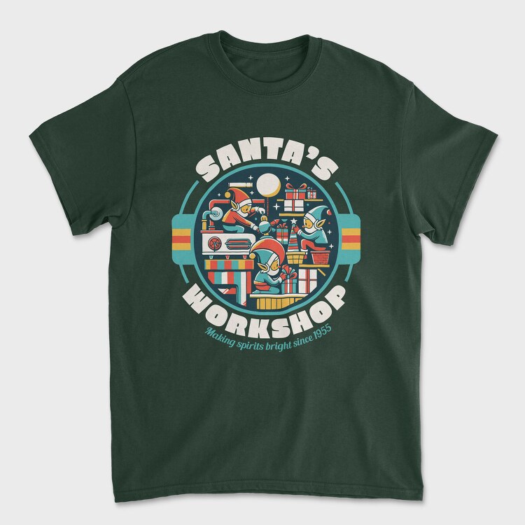 Santa S Workshop, Tricou Barbati (Unisex)