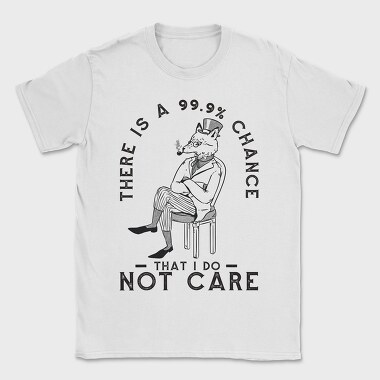 Sarcastic Fox I Don T Care, Tricou Barbati (Unisex)