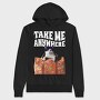 Travel Suitcase Cat Wanderlust, Hanorac Oversize Barbati (Unisex)