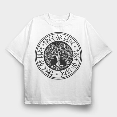 Tree Of Life, Tricou Oversize Barbati (Unisex)