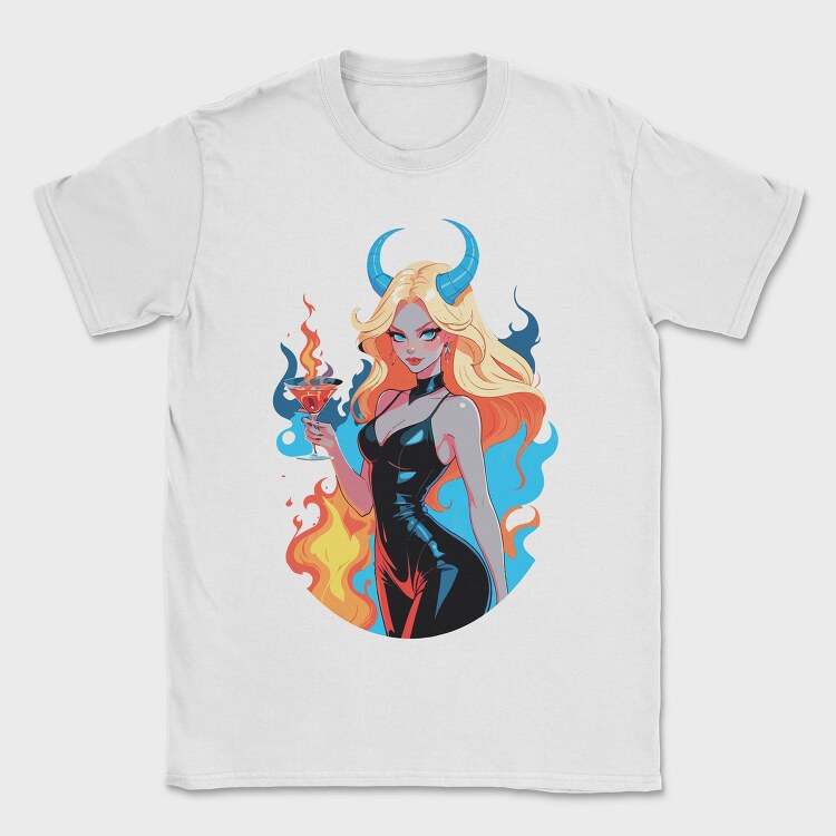 Devilish Pinup Girl, Tricou Barbati (Unisex)