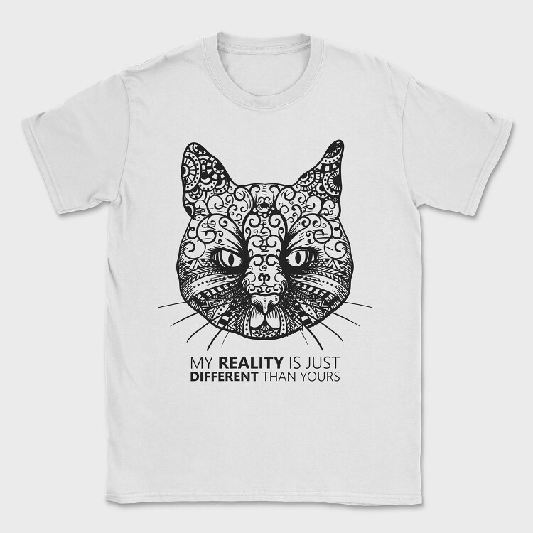 Different Reality Cat, Tricou Barbati (Unisex)