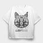 Different Reality Cat, Tricou Oversize Barbati (Unisex)