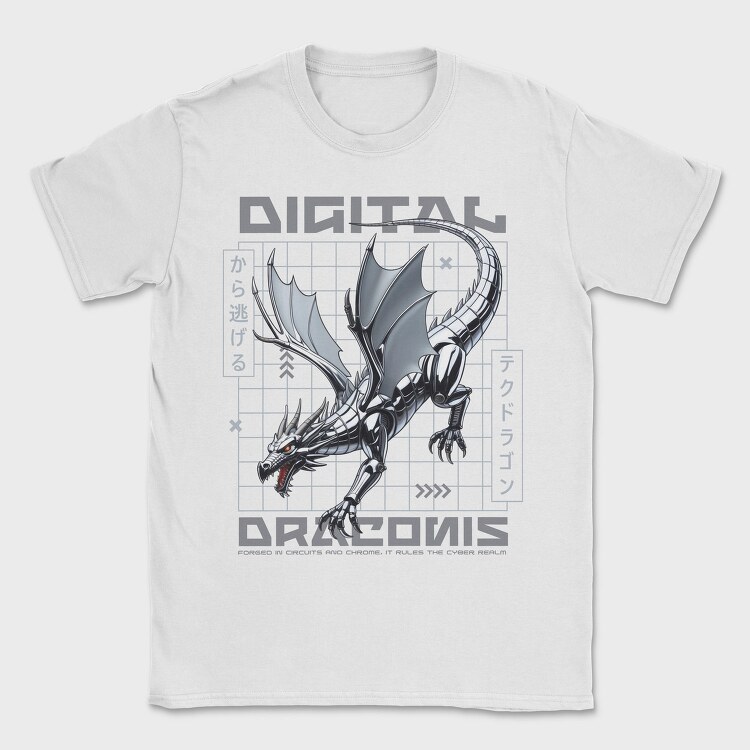 Digital Dragon Trend, Tricou Barbati (Unisex)