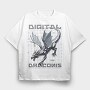 Digital Dragon Trend, Tricou Oversize Barbati (Unisex)