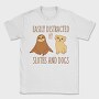 Distracted Sloths And Dogs, Tricou Barbati (Unisex)