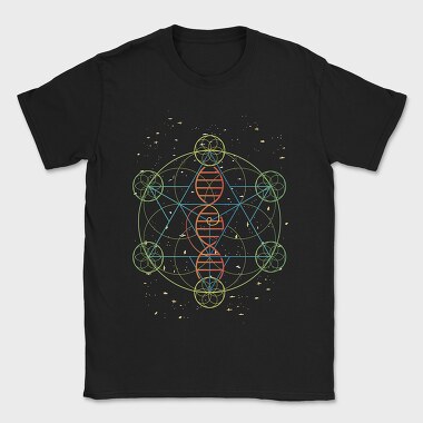 Dna Geometric Flower Of Life, Tricou Barbati (Unisex)