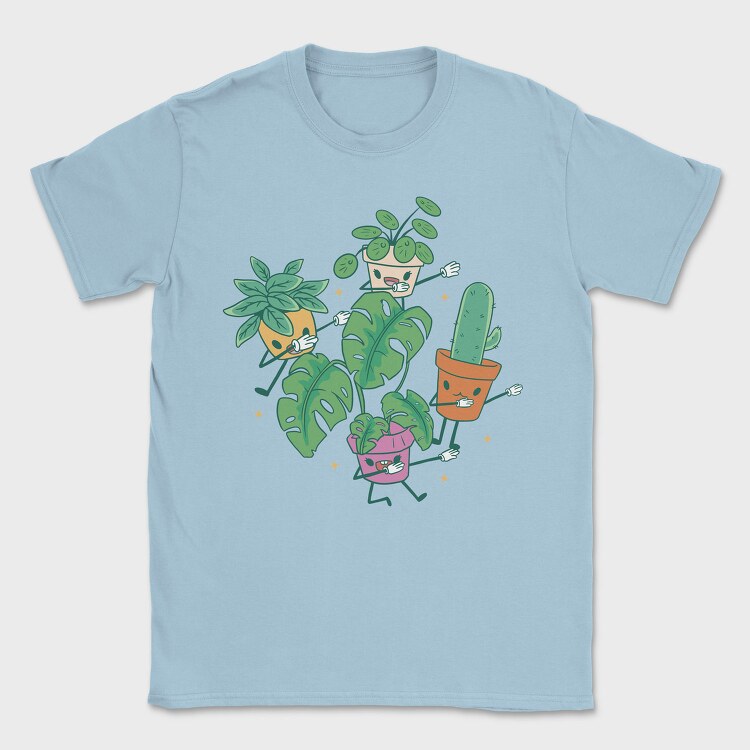 Dabbing Plants Cute, Tricou Barbati (Unisex)