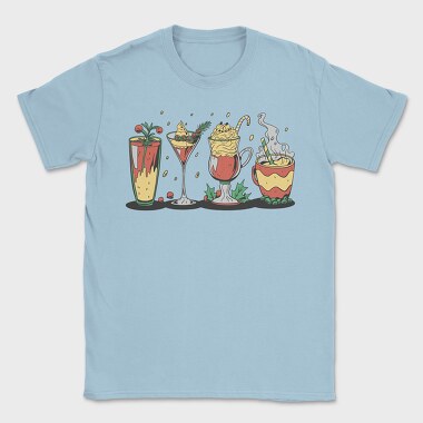 Tropical Drinks And Cocktails Christmas, Tricou Barbati (Unisex)