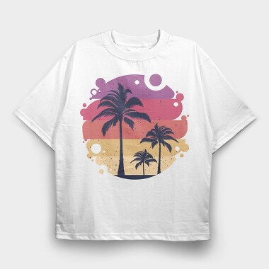 Tropical Summer, Tricou Oversize Barbati (Unisex)