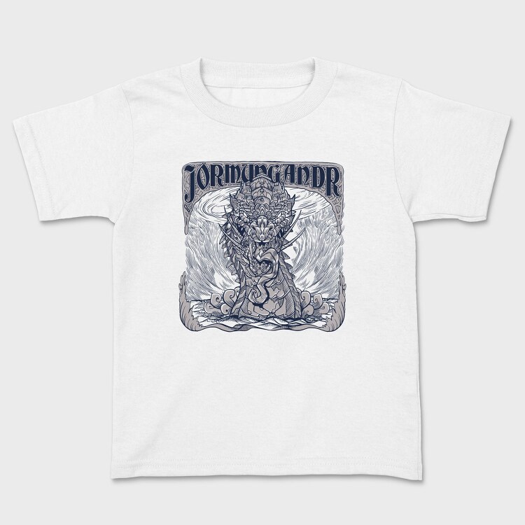 World Serpent Norse Mythology Jormungandr Snake, Tricou Copii
