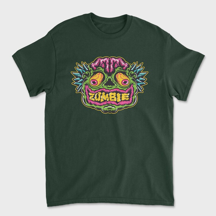 Zombie Face Halloween, Tricou Barbati (Unisex)