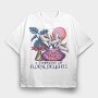 Flower Vase And Plants Tote, Tricou Oversize Barbati (Unisex)