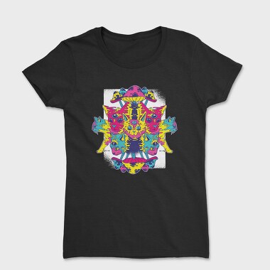 Trippy Cats Psychedelic 01 (2), Tricou Femei