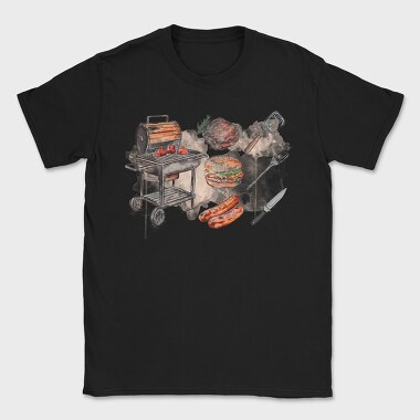 BBQ Elements, Tricou Barbati (Unisex)